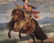 Prince Baltasar Carlos on Horseback - 迭戈·罗德里格斯·德·席尔瓦·委拉斯贵支